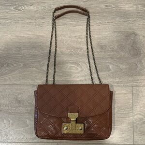 Marc Jacobs Brown Quilted Shoulder Bag